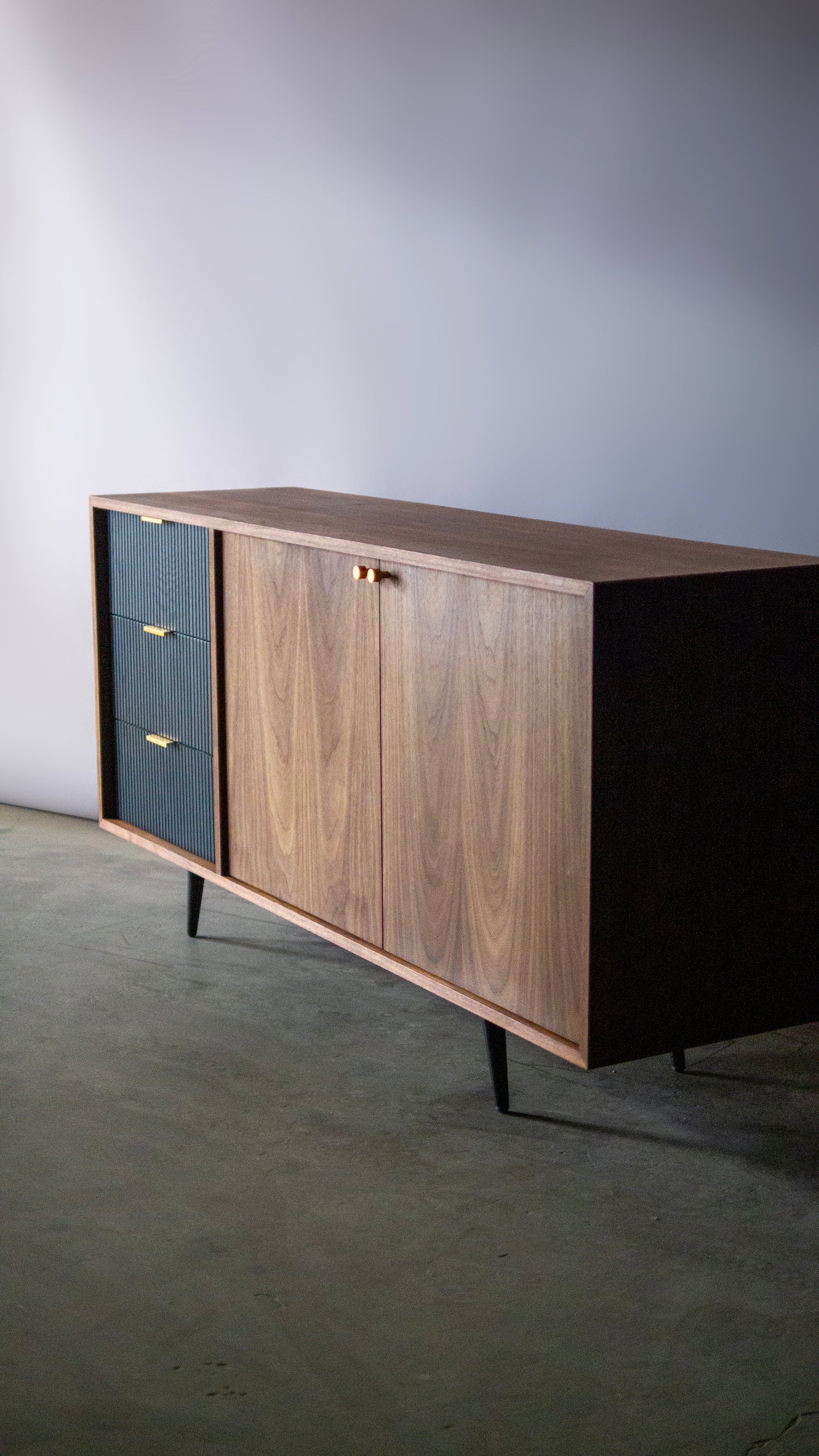 Mid-Sized Mid-Century Inspired Credenza