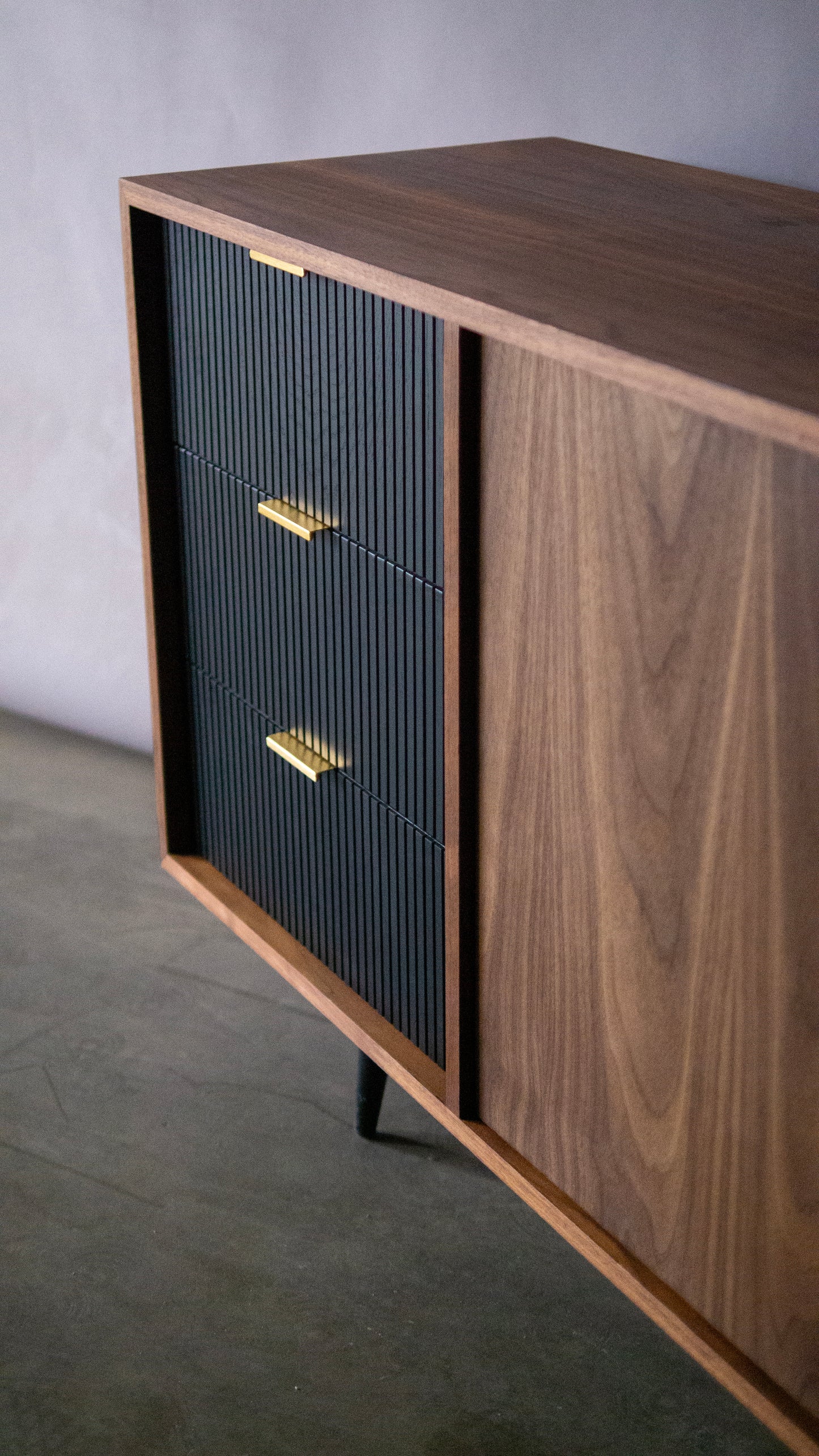 Mid-Sized Mid-Century Inspired Credenza