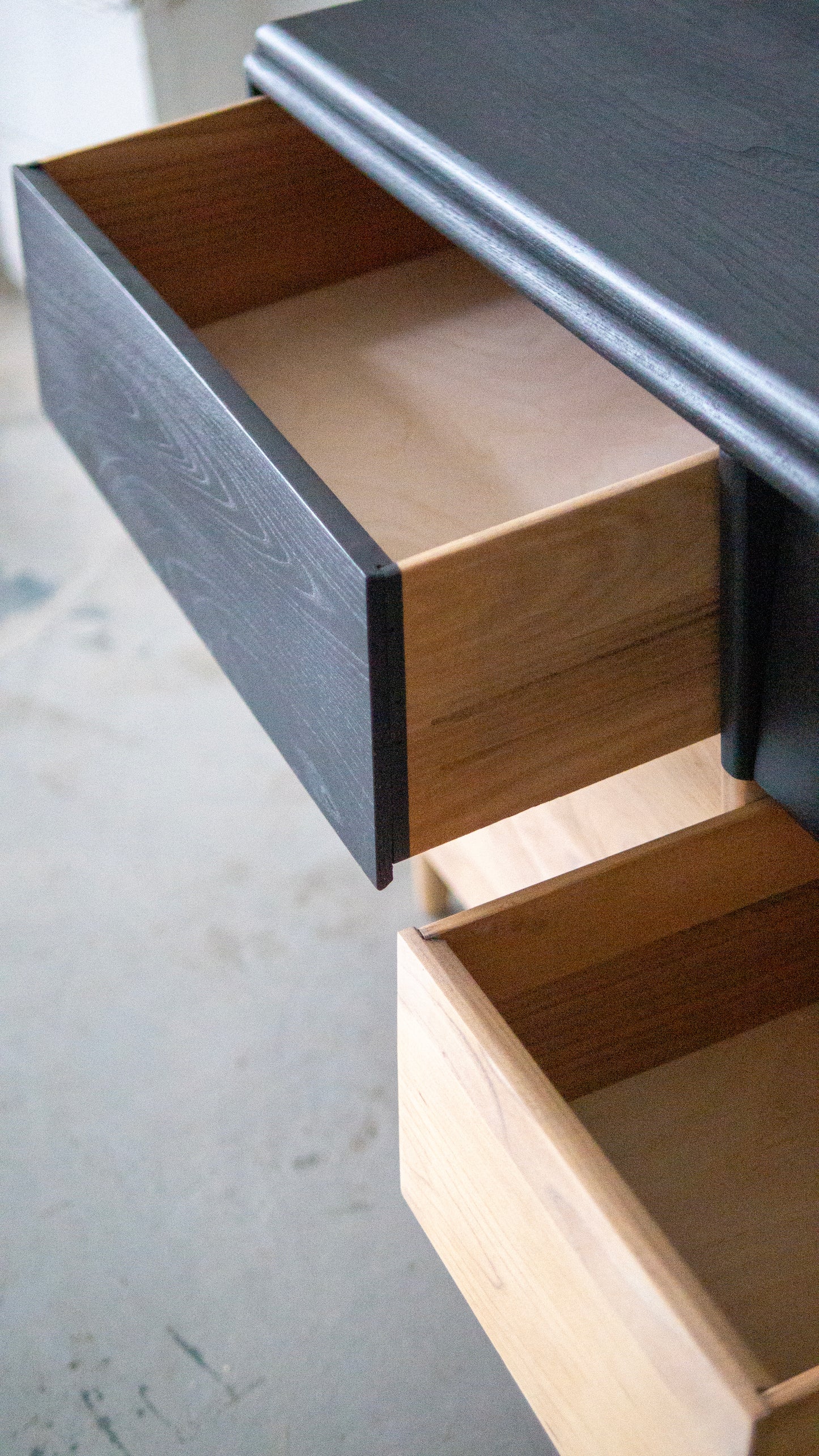Solid Elm and Black Dipped MCM Dresser