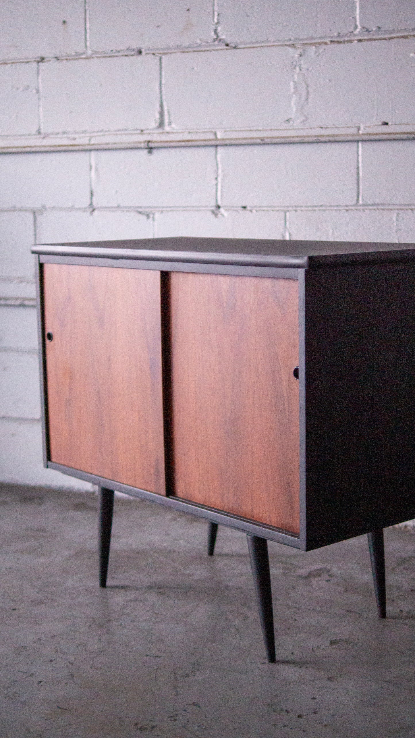 Teak MCM Record Cabinet