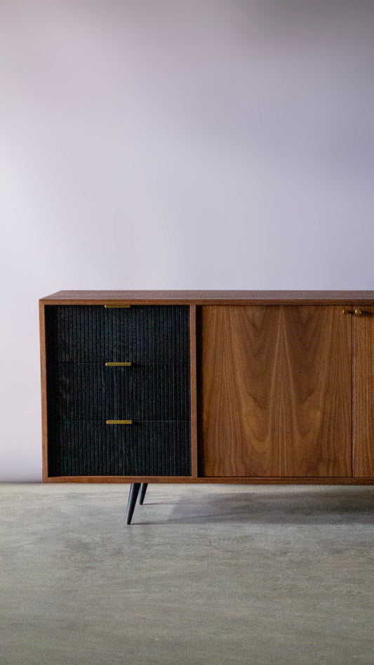 Mid-Sized Mid-Century Inspired Credenza