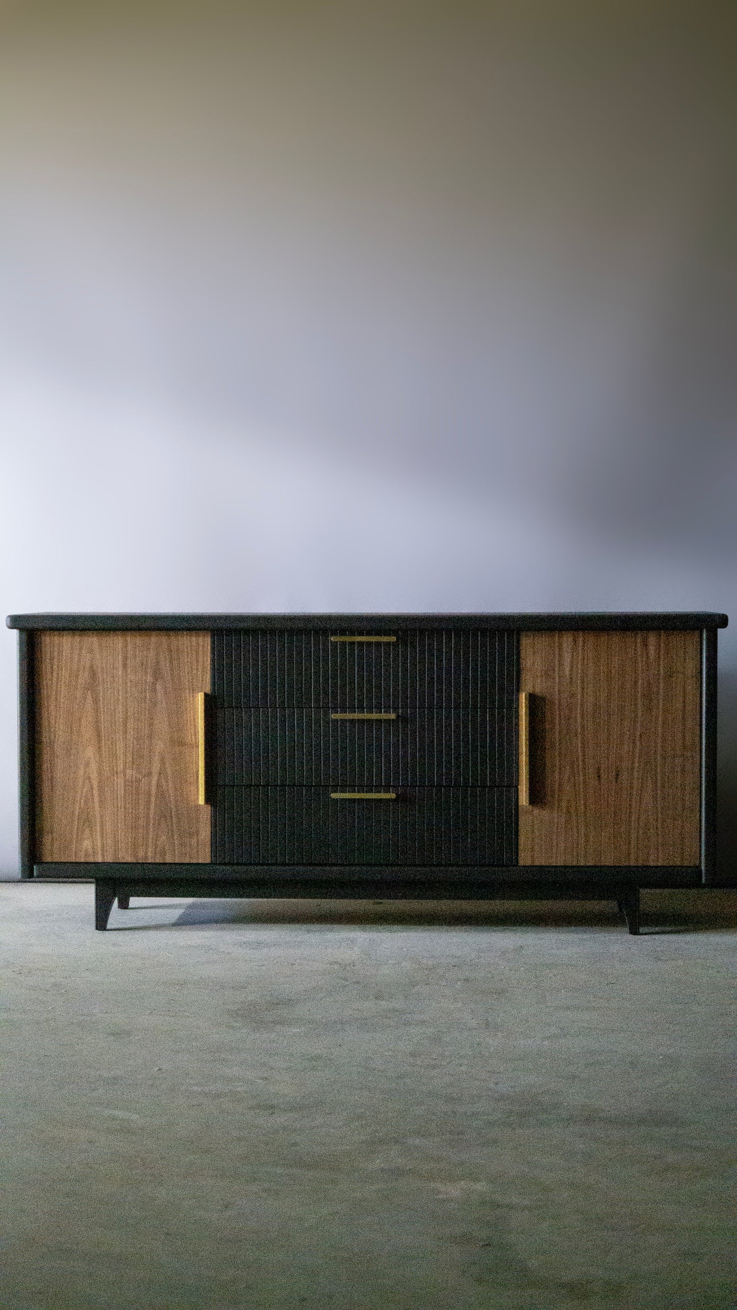 Vintage MCM Walnut Credenza — Refinished, Toronto | 1 OAK Modern