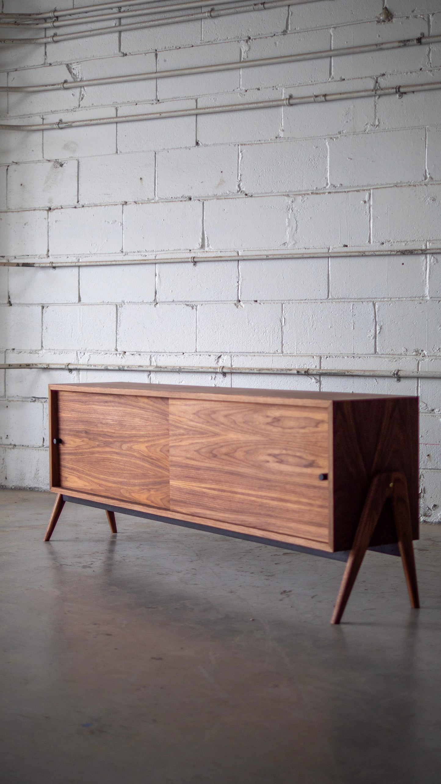 All Walnut Media Console