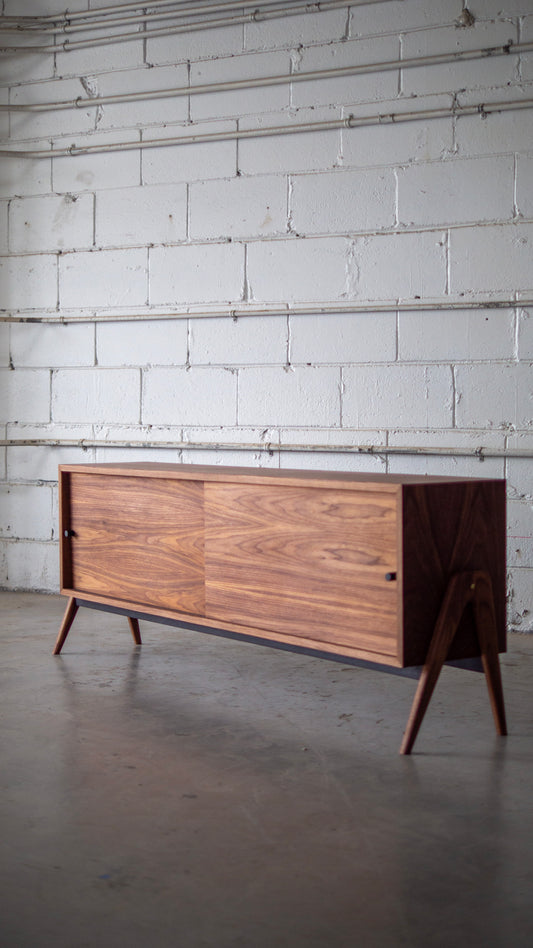 All Walnut Media Console