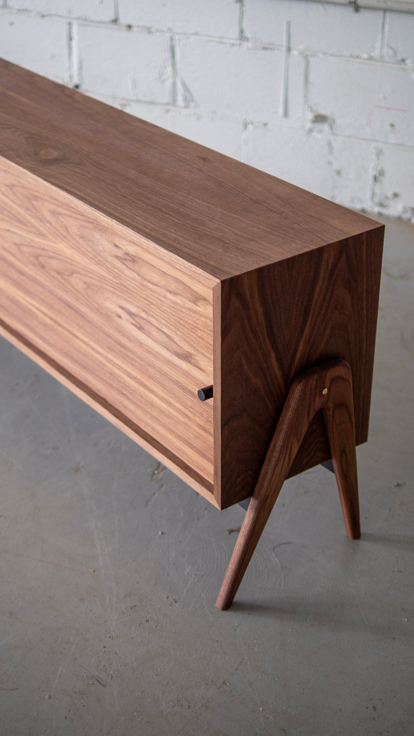 All Walnut Media Console