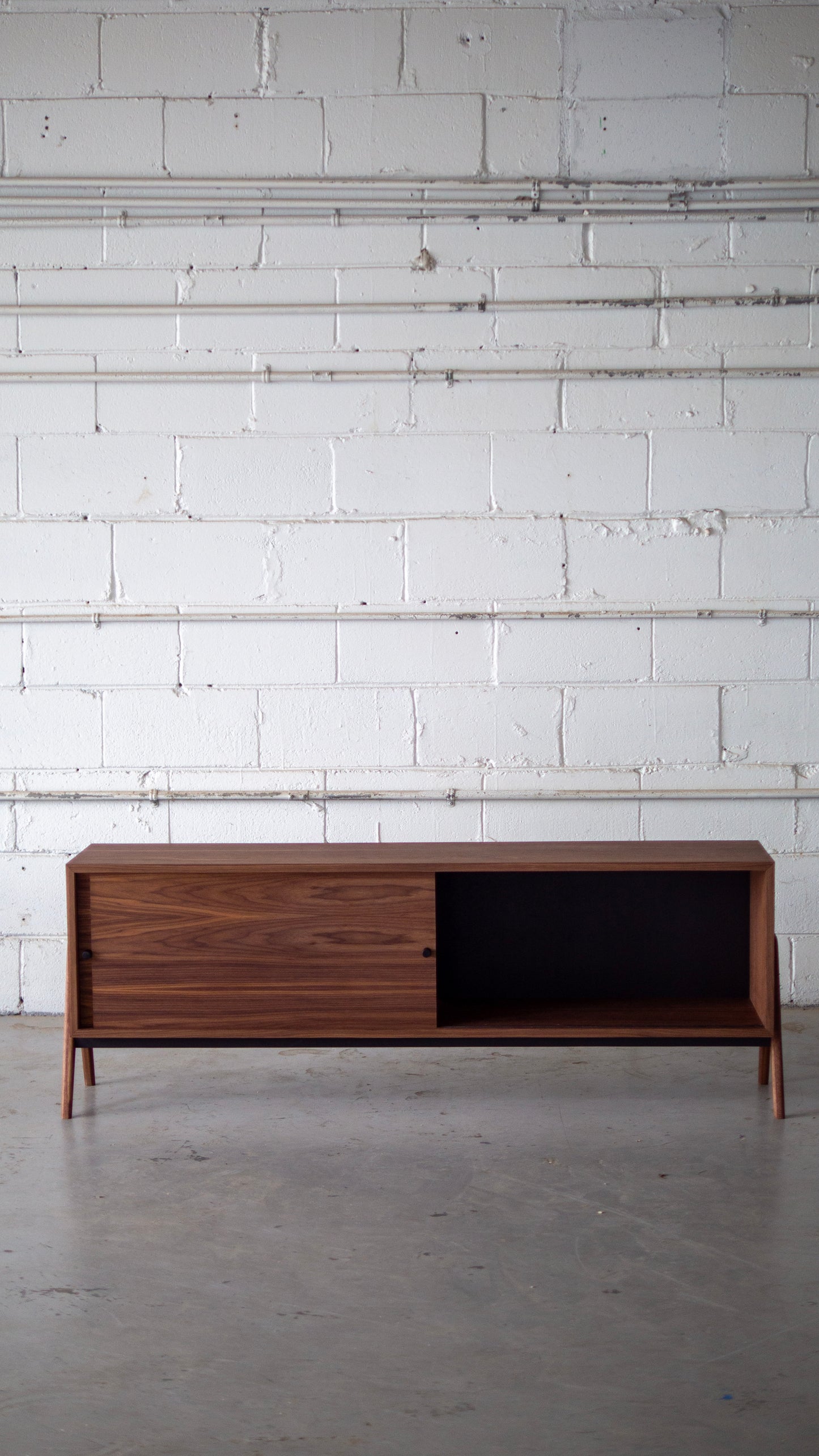 All Walnut Media Console