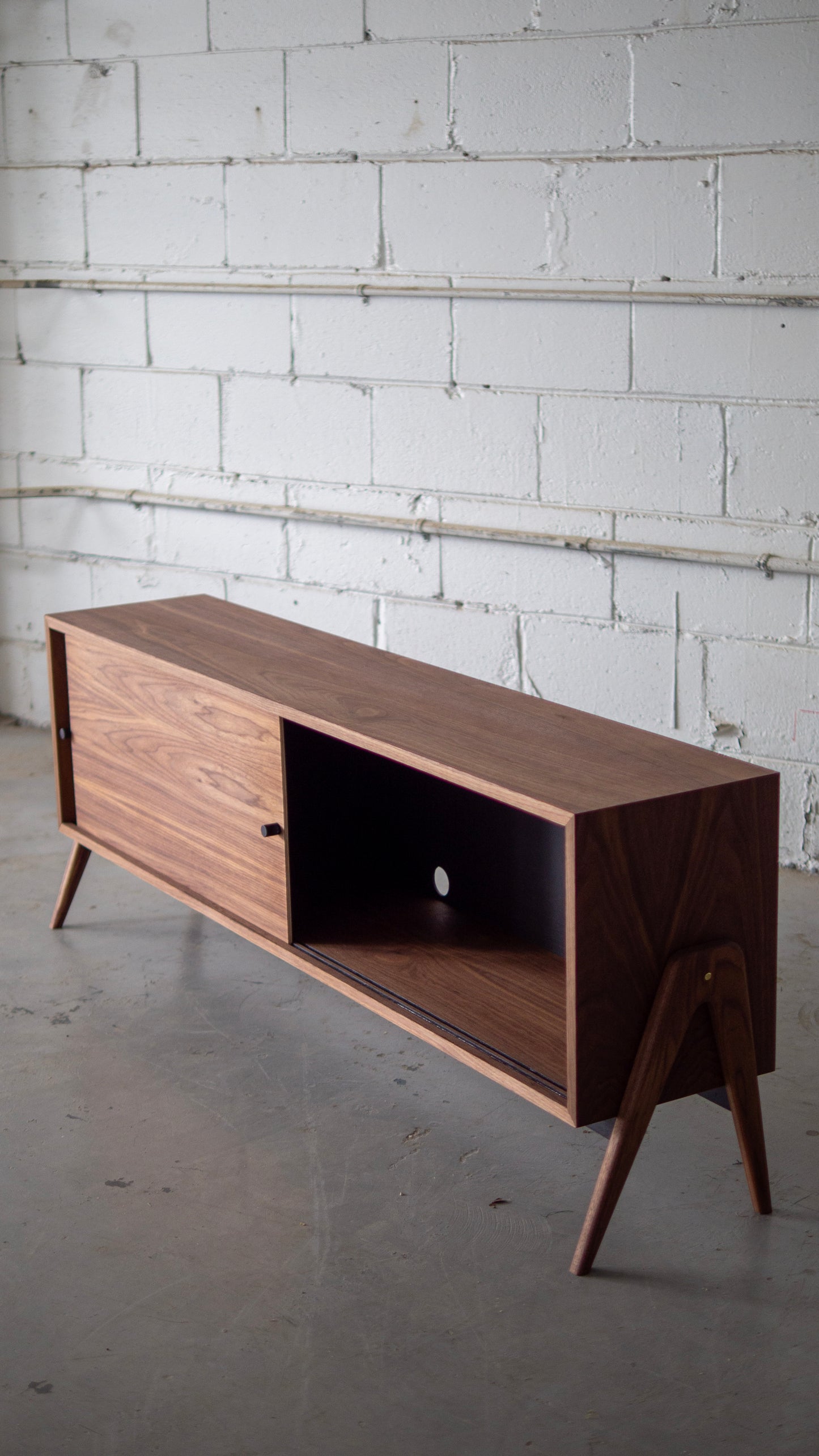 All Walnut Media Console