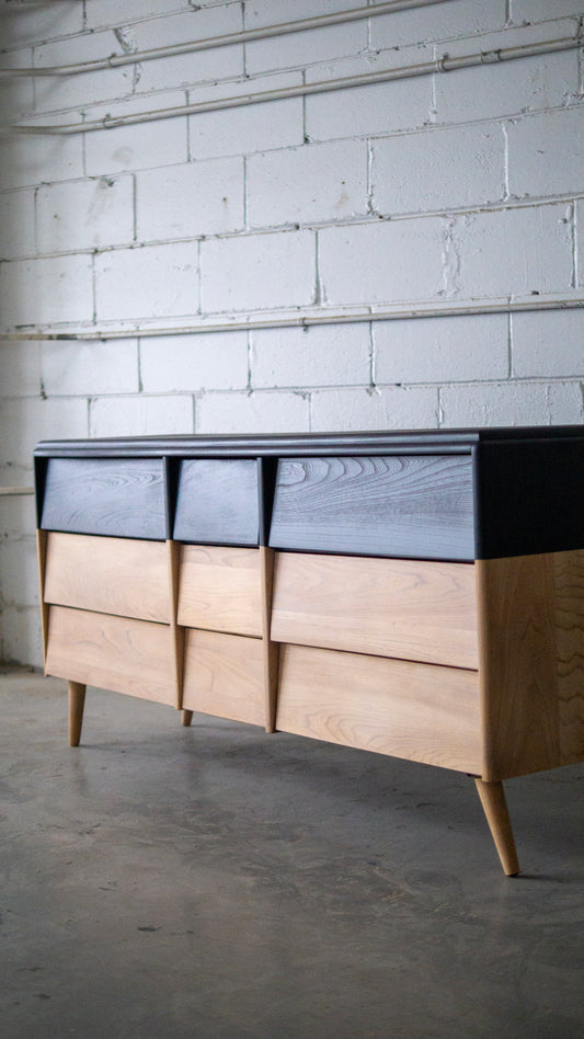 Solid Elm and Black Dipped MCM Dresser