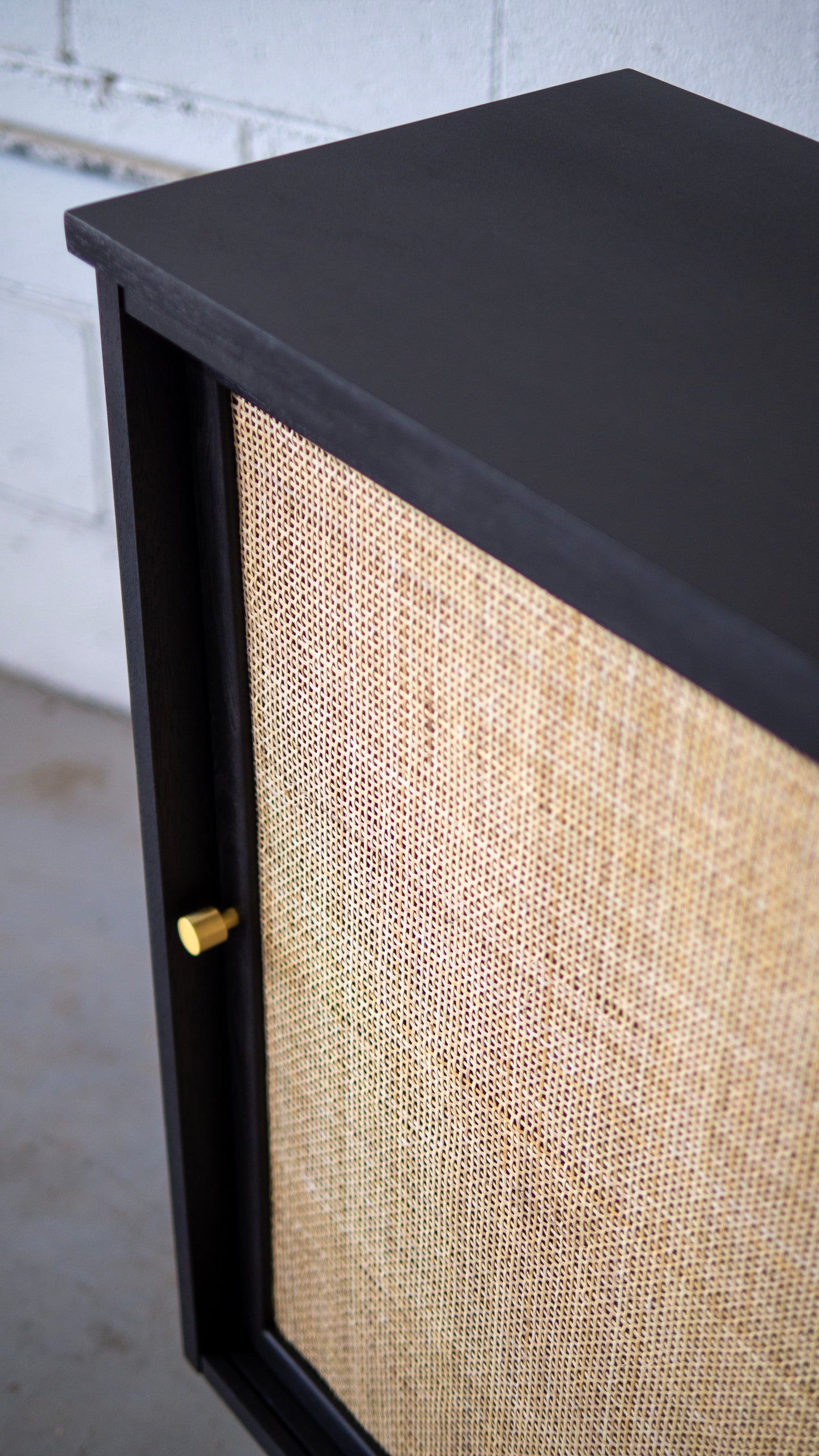 Rattan Mini Shelf Credenza