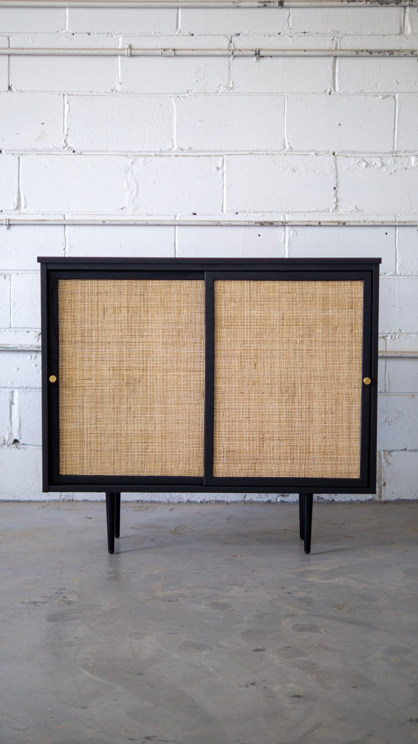 Rattan Mini Shelf Credenza