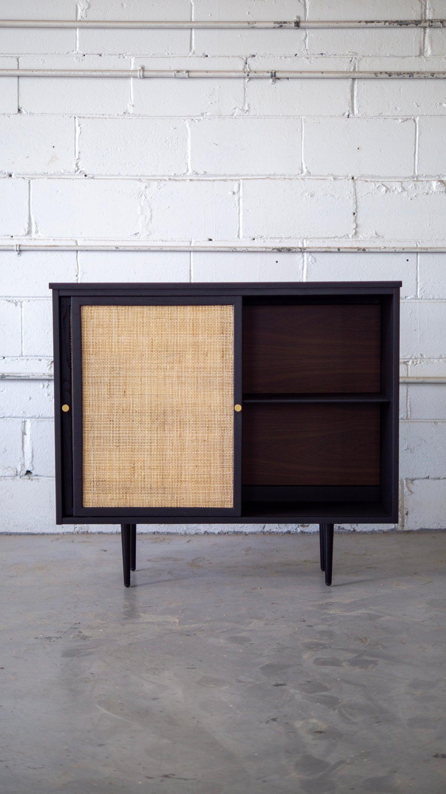 Rattan Mini Shelf Credenza