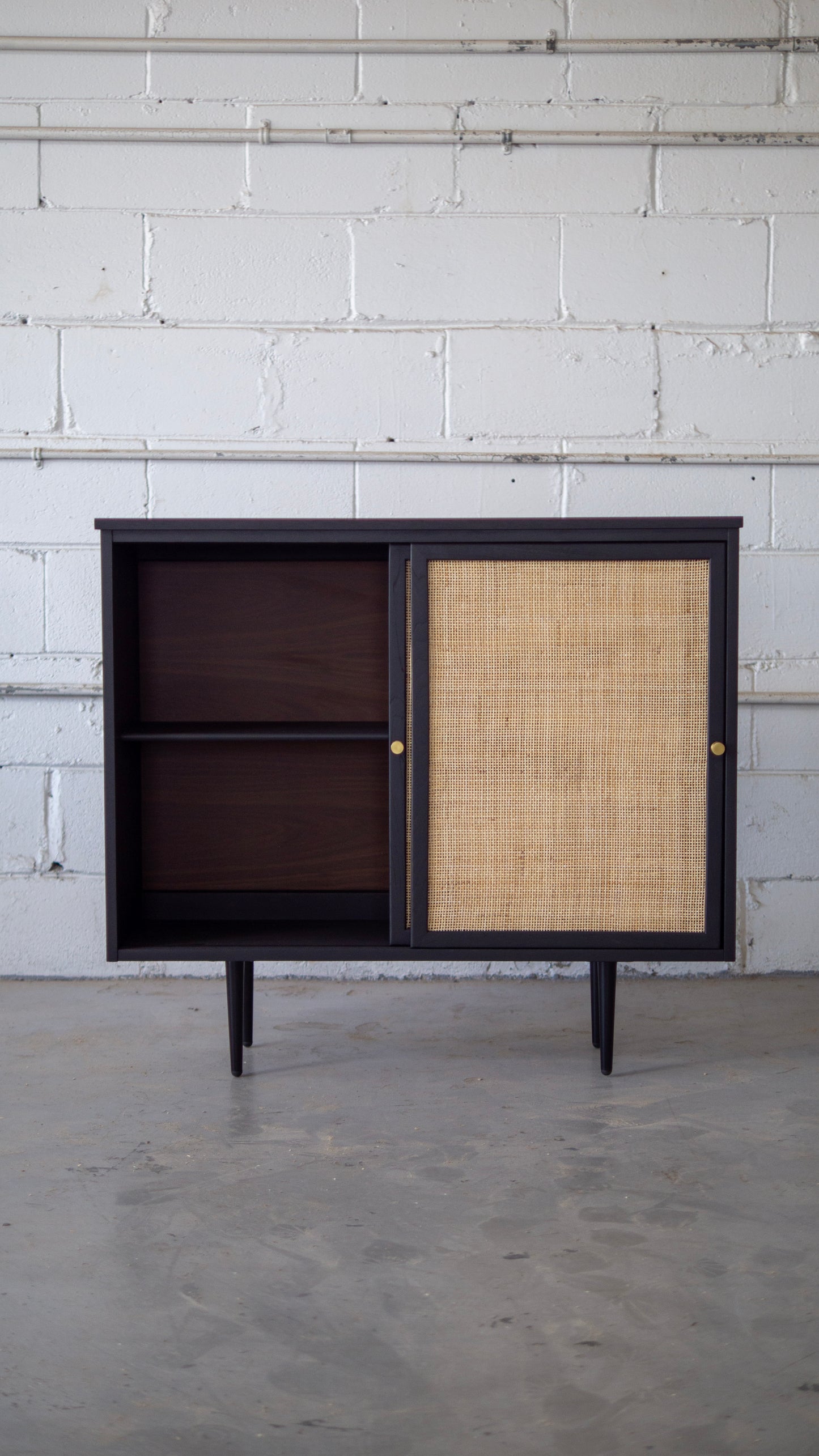Rattan Mini Shelf Credenza