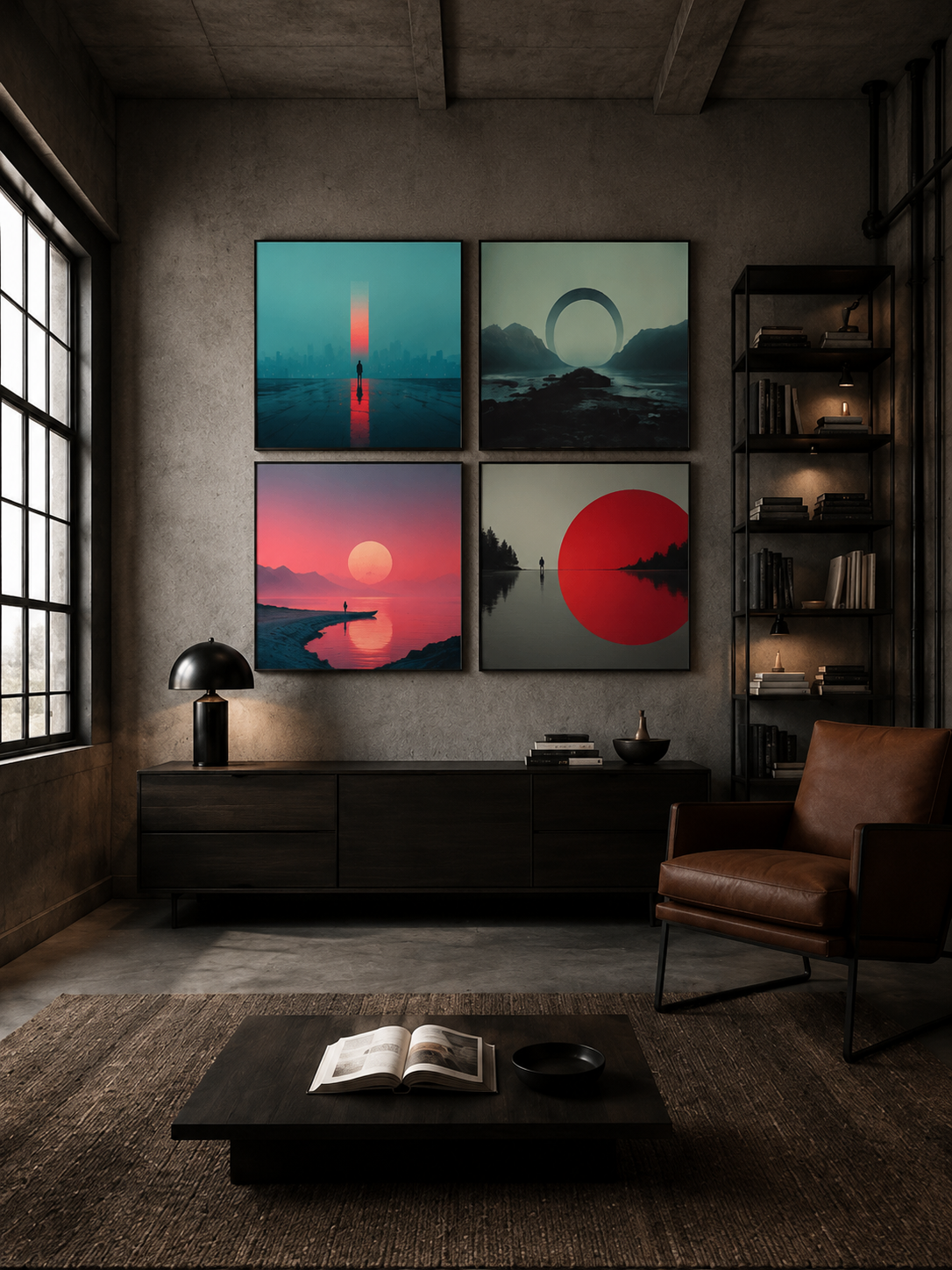 Quiet Horizon — Sky Editions, Set of Four