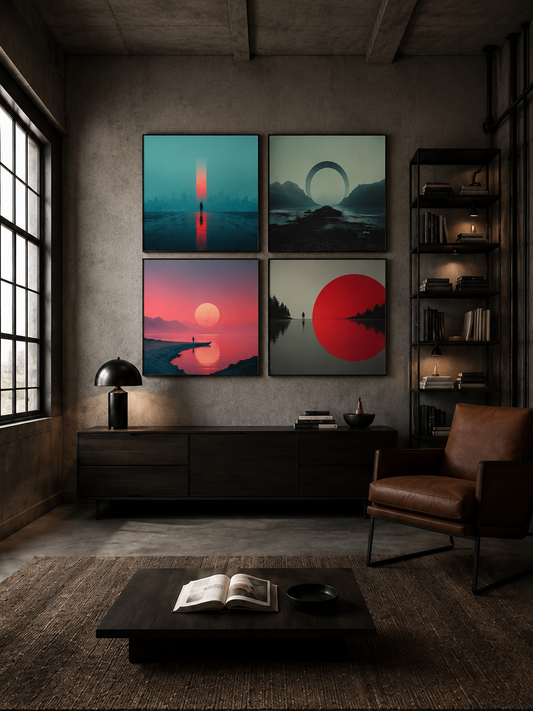 Quiet Horizon — Sky Editions, Set of Four
