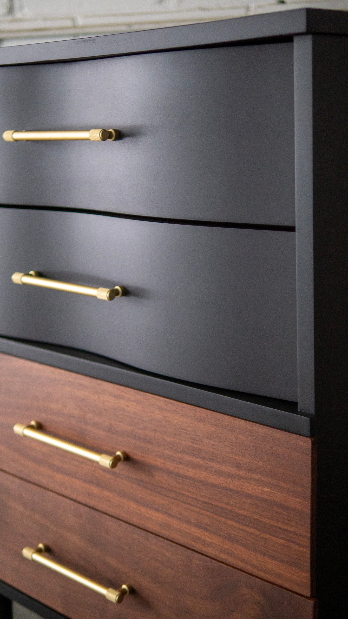 Black and Walnut MCM Tallboy