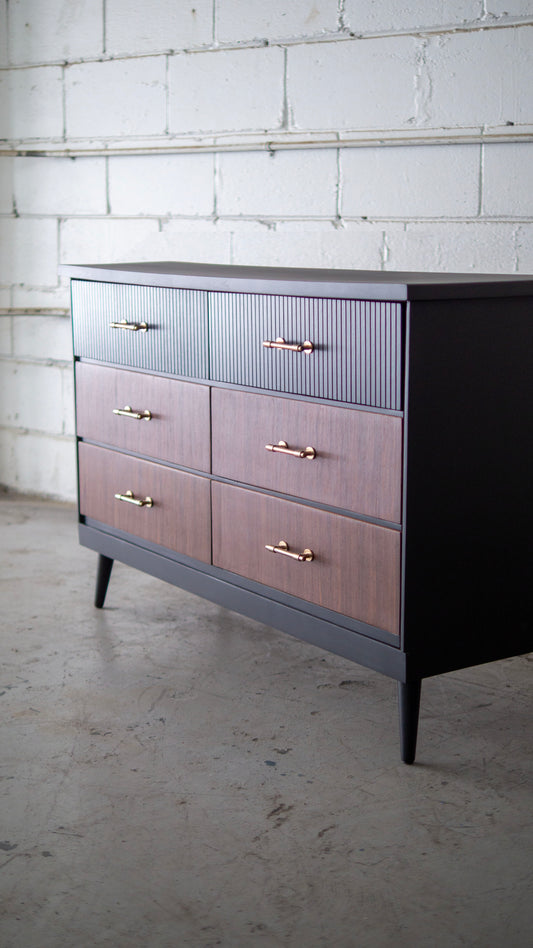 Fluted Rosewood MCM Dresser