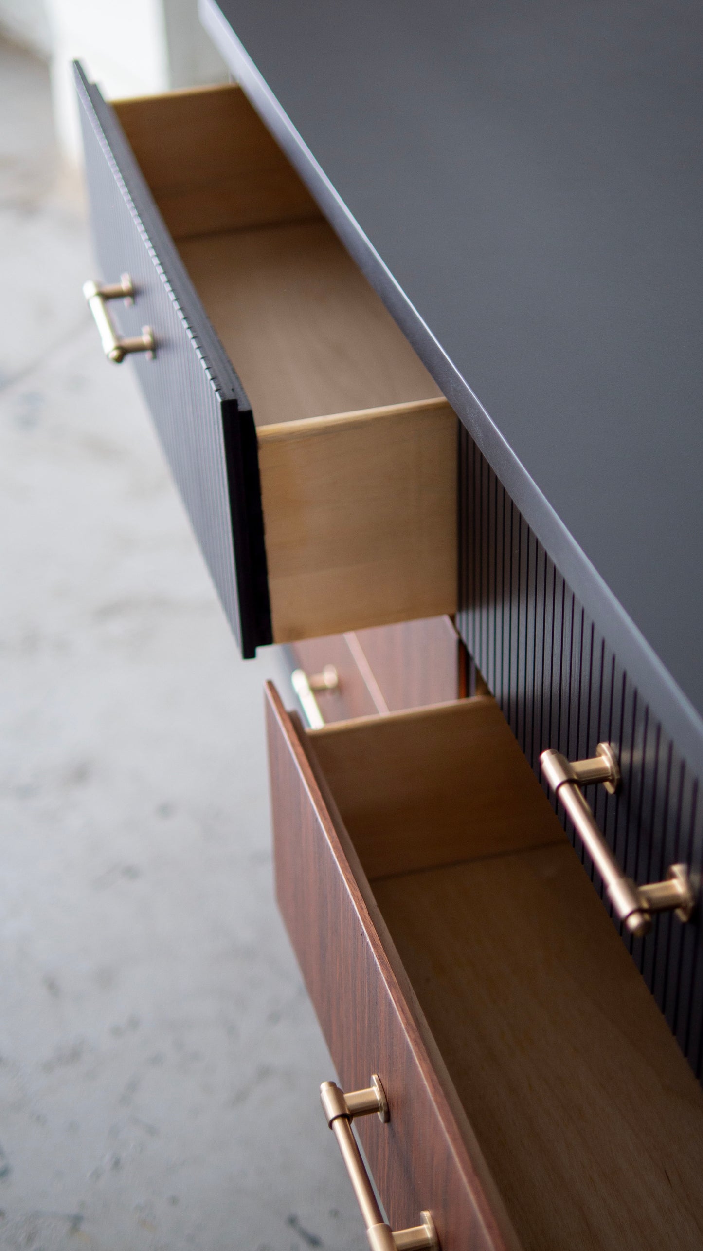 Fluted Rosewood MCM Dresser