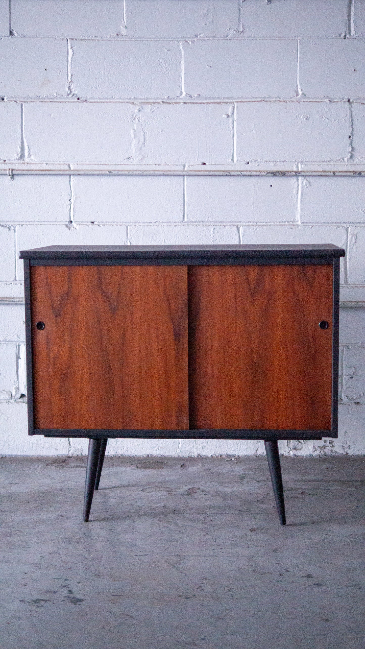 Teak MCM Record Cabinet