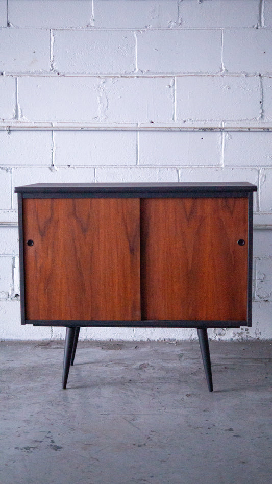 Teak MCM Record Cabinet