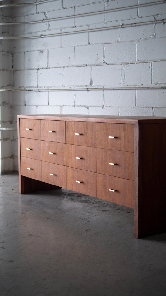 Oversized MCM Teak Dresser or Credenza