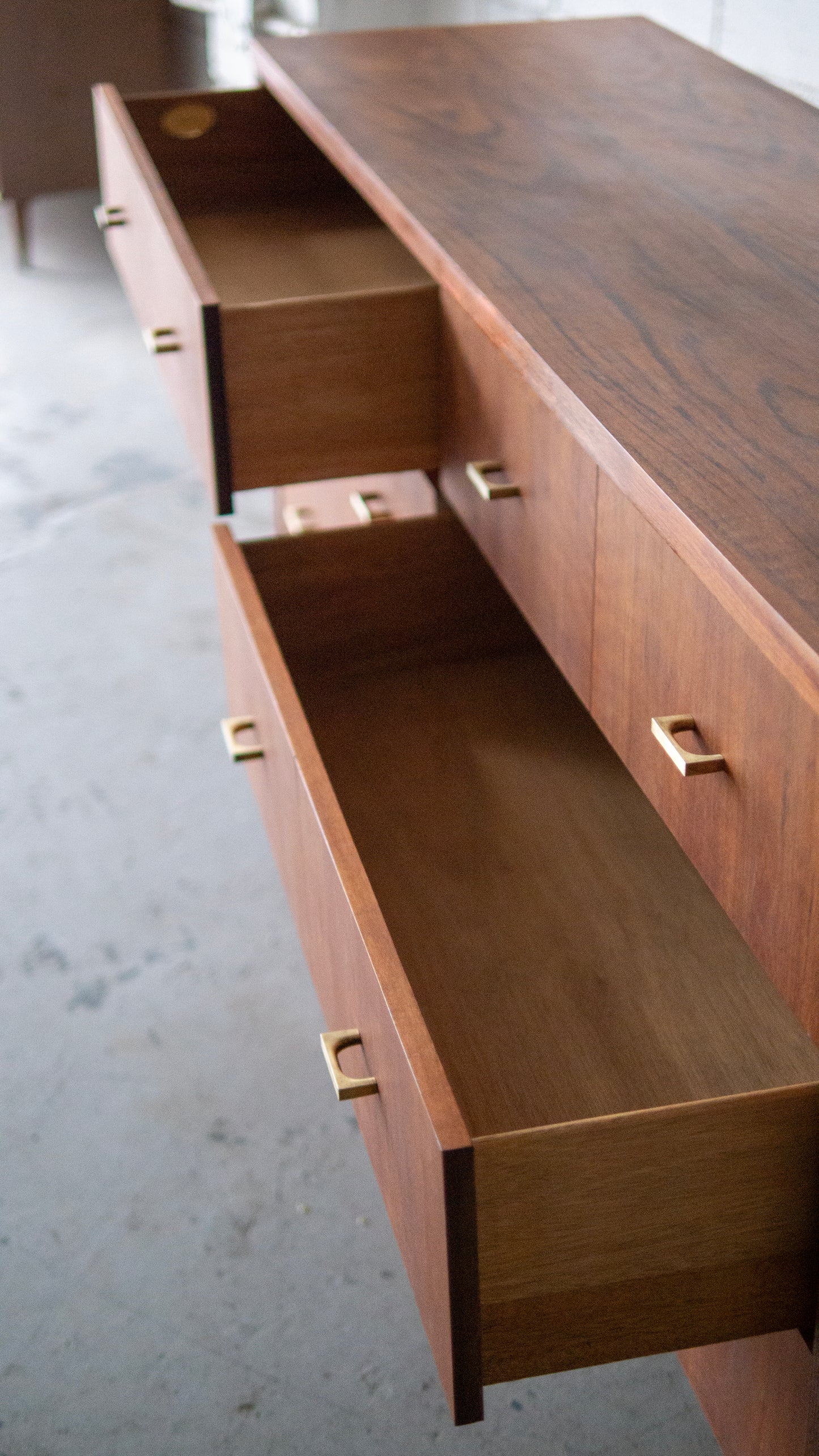 Oversized MCM Teak Dresser or Credenza