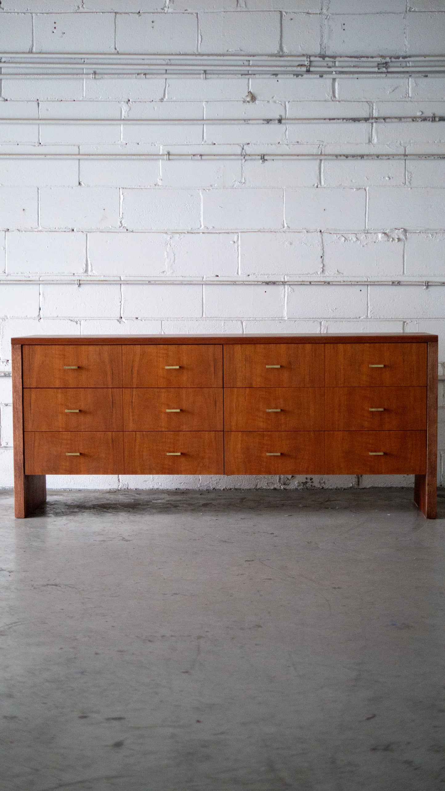 Oversized MCM Teak Dresser or Credenza