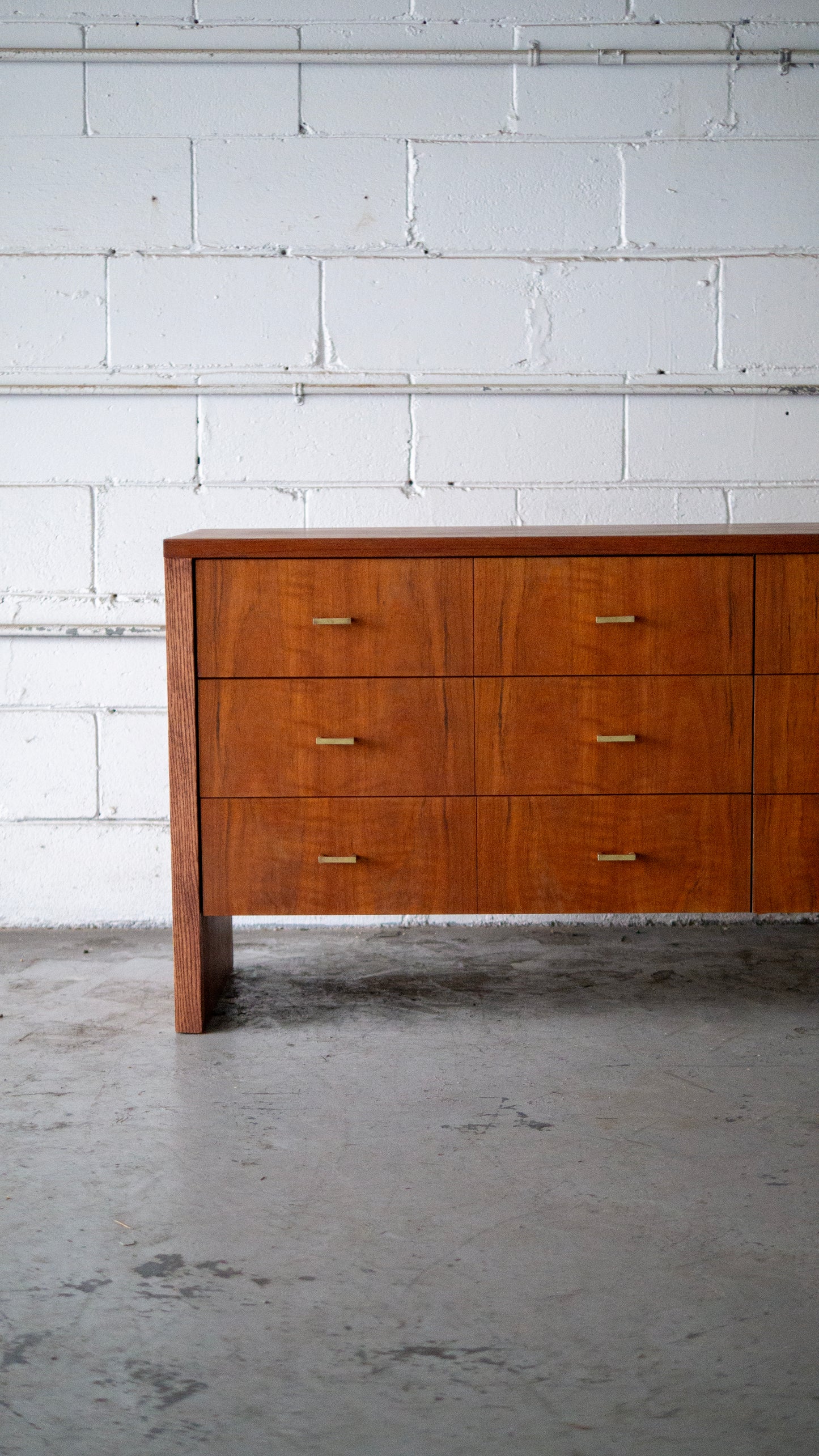 Oversized MCM Teak Dresser or Credenza
