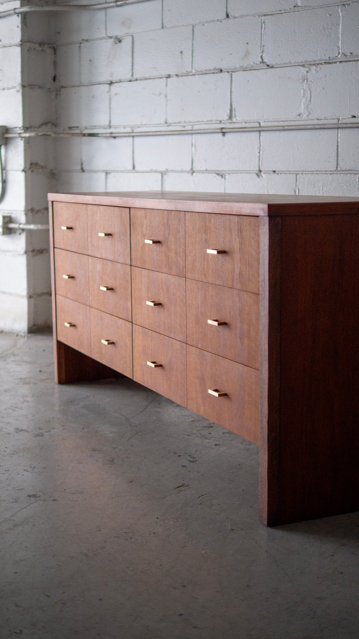 Oversized MCM Teak Dresser or Credenza