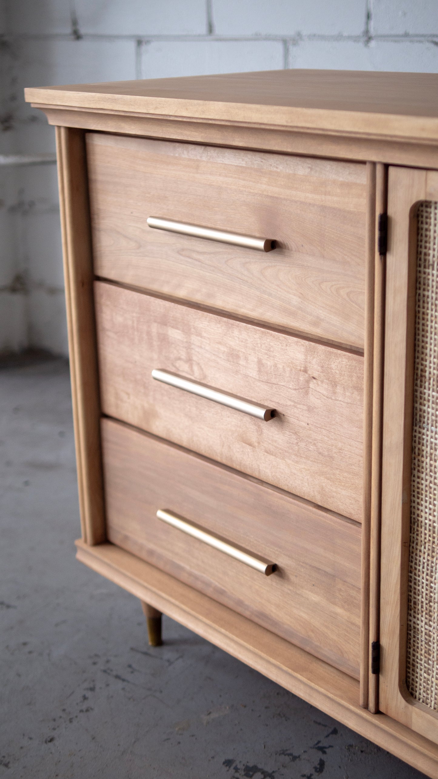 MCM 'Vicol' Victoriaville Rattan Dresser or Credenza