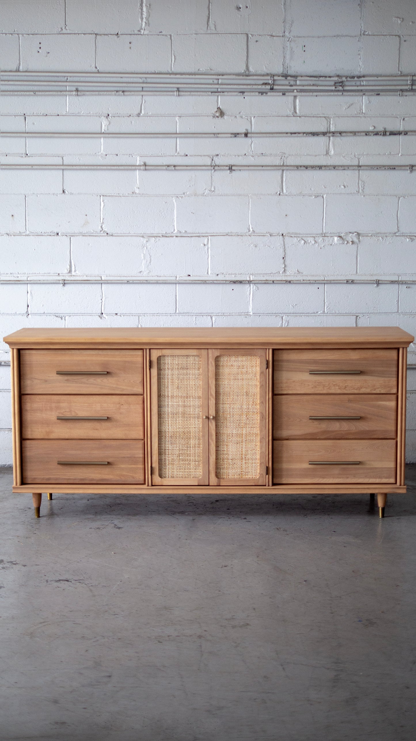 MCM 'Vicol' Victoriaville Rattan Dresser or Credenza
