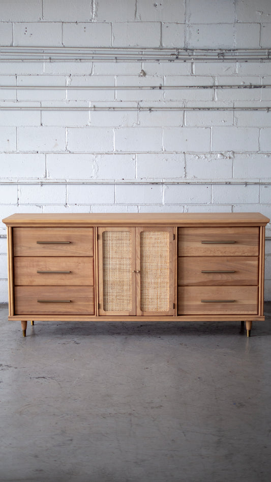 MCM 'Vicol' Victoriaville Rattan Dresser or Credenza