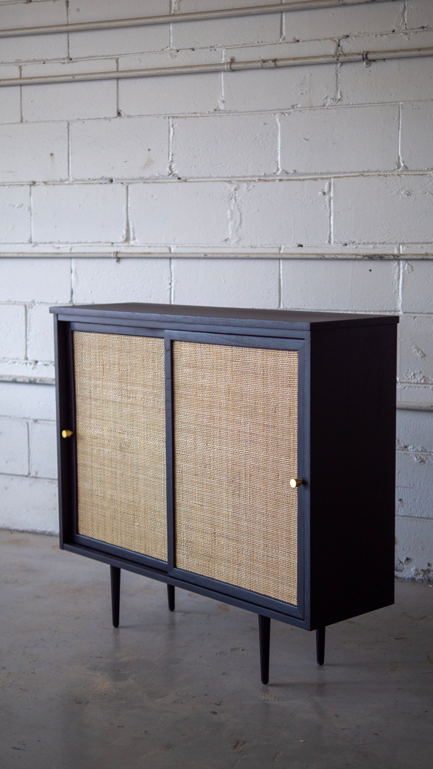 Rattan Mini Shelf Credenza