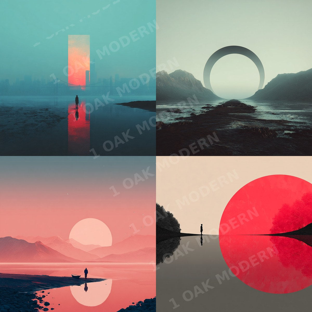 Quiet Horizon — Sky Editions, Set of Four